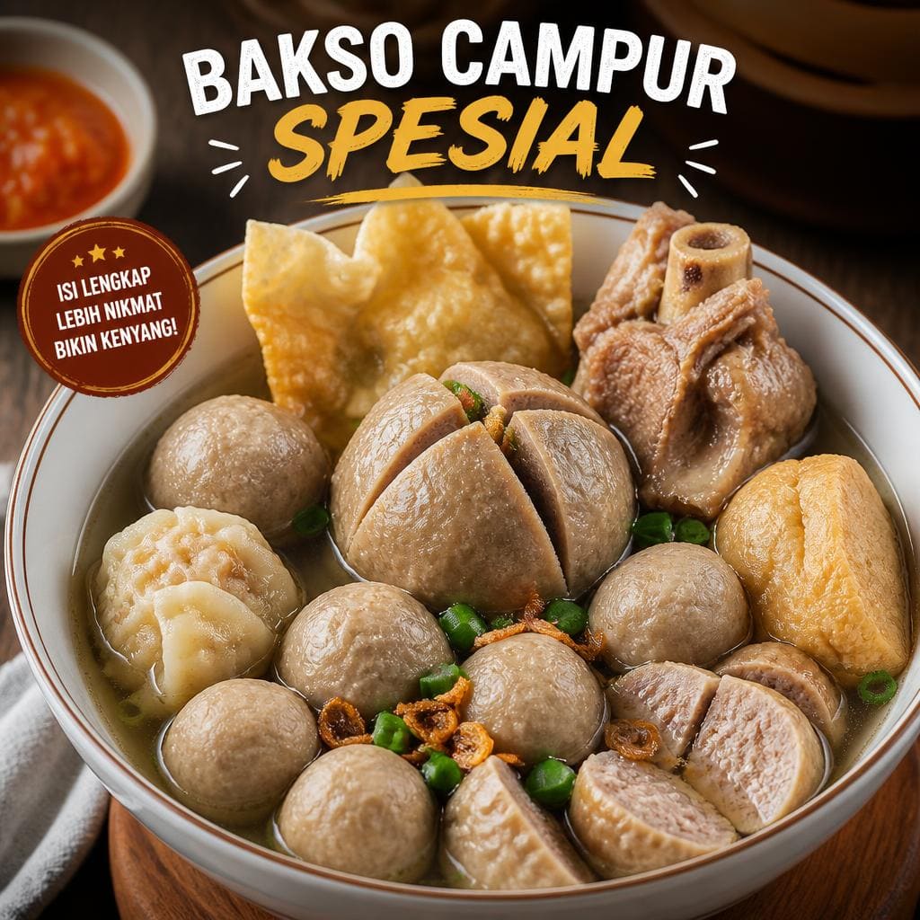 Bakso Campur Spesial dari Bakso Lapangan Tembak Senayan